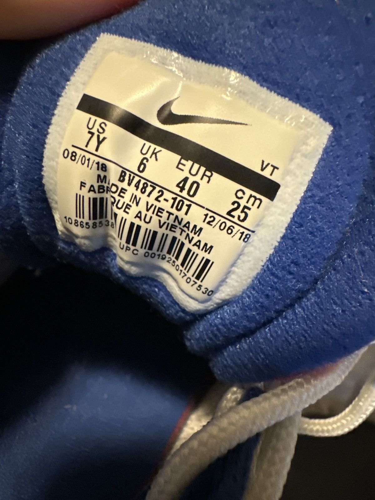 Nike Air Max 98 White Indigo Size US 7 / EU 40 - 6 Thumbnail