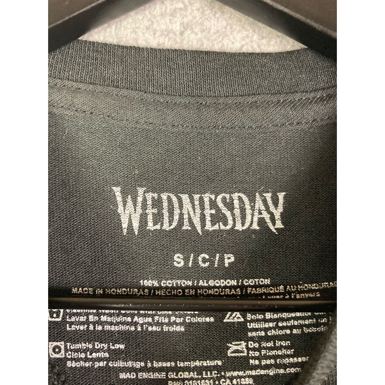 Other Wednesday Addams Netflix T-Shirt Adult Small Black TV Show Size S / US 4 / IT 40 - 3 Thumbnail