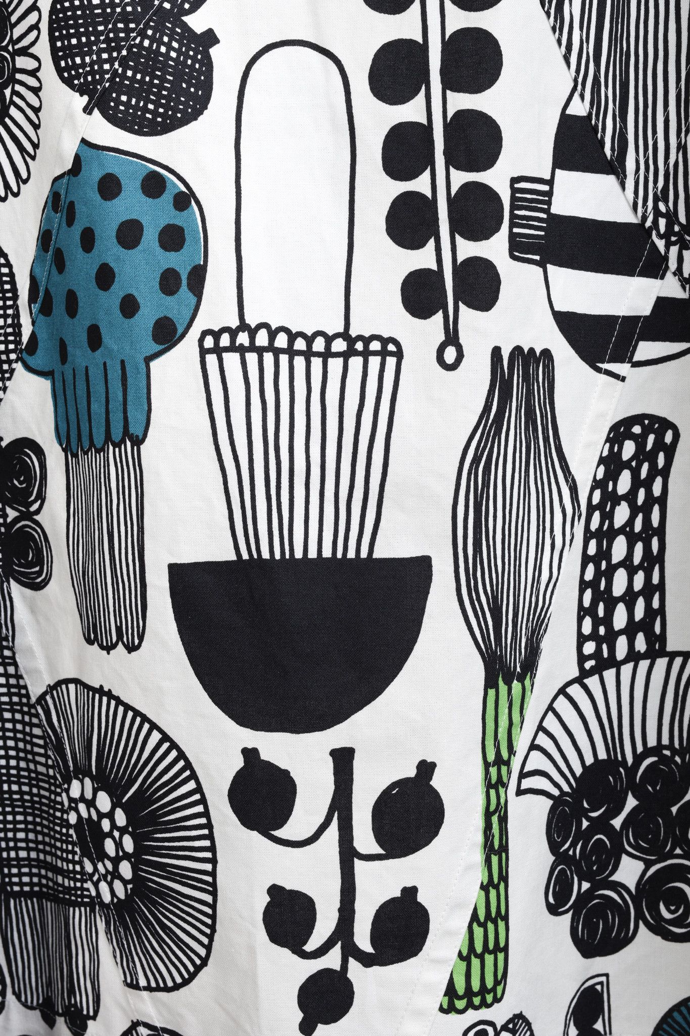 Junya Watanabe × Marimekko Junya Watanabe x Marimekko 2017 B&W Veggie Print Tunic Size S / US 4 / IT 40 - 6 Thumbnail