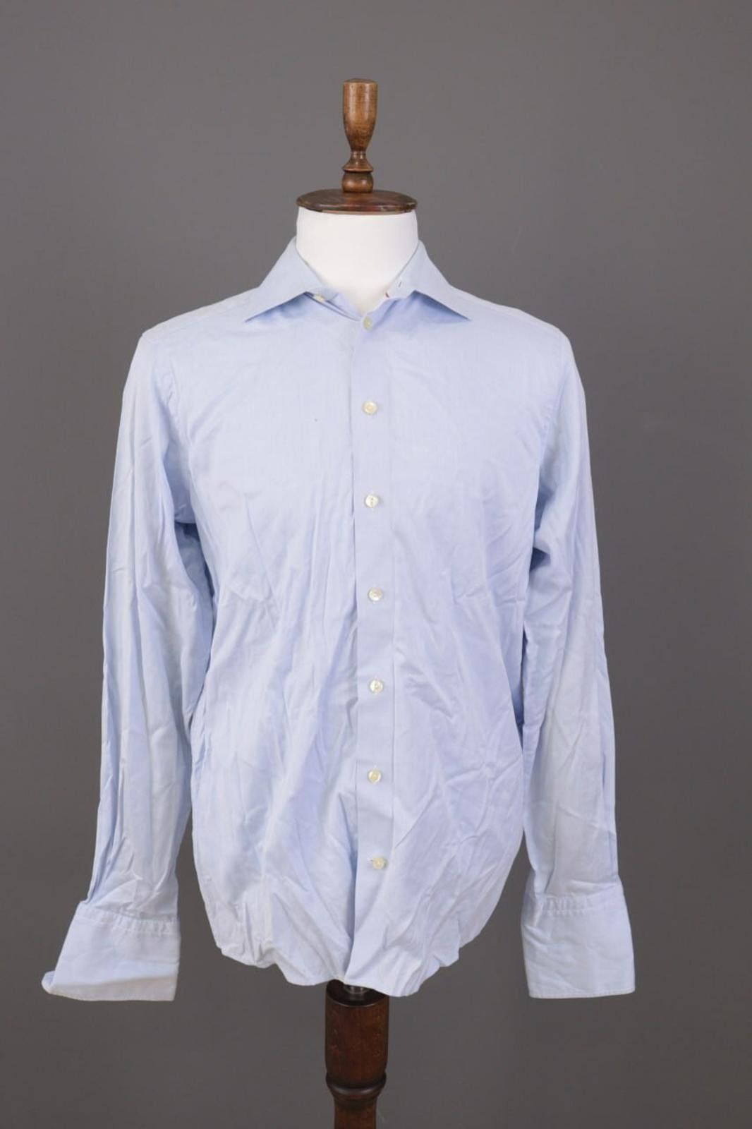 Eton Eton Contemporary Blue Button Up Shirt Size 41 /16 Size US M / EU 48-50 / 2 - 1 Thumbnail