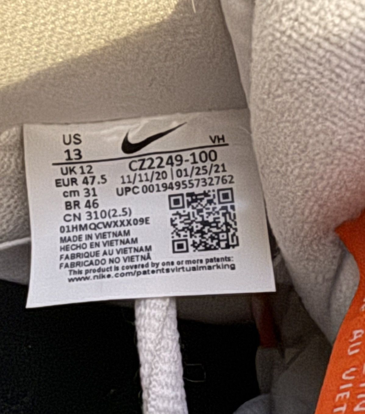 Nike Nike SB Dunk Low ISO White Navy Size US 13 / EU 46 - 8 Thumbnail