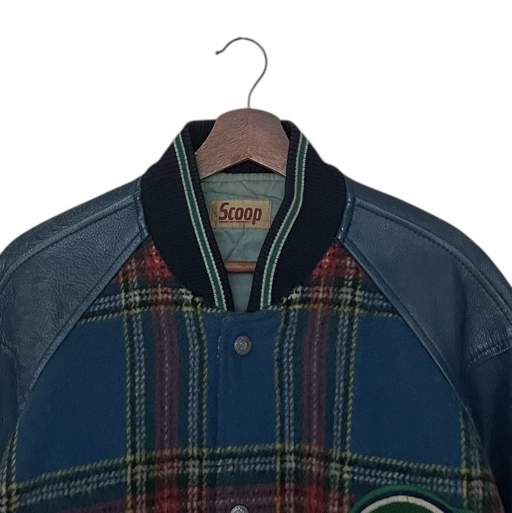 SCOOP Vintage Brand Scoop Leather Varsity Jacket 1980s Size US M / EU 48-50 / 2 - 6 Thumbnail