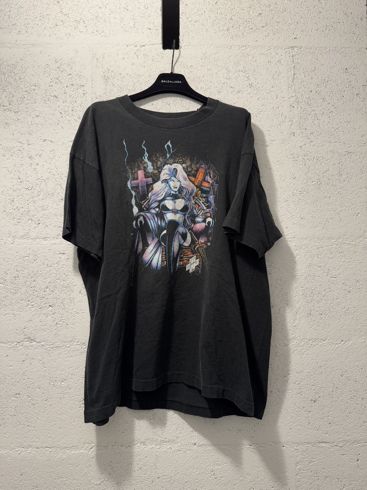 Fruit Of The Loom × Marvel Comics × Vintage *RARE* 1993 90s SINGLE STITCH COMICS CHAOS! LADY DEATH Size US XL / EU 56 / 4 - 1 Thumbnail