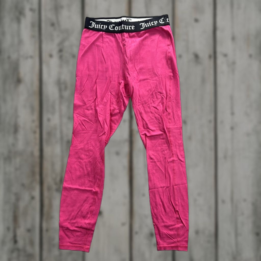 Juicy Couture Juicy Couture Women's Leggings M Pink Activewear Stretch Cotton Spandex 90s Logo Casual Size 32" / US 10 / IT 46 - 1 Thumbnail