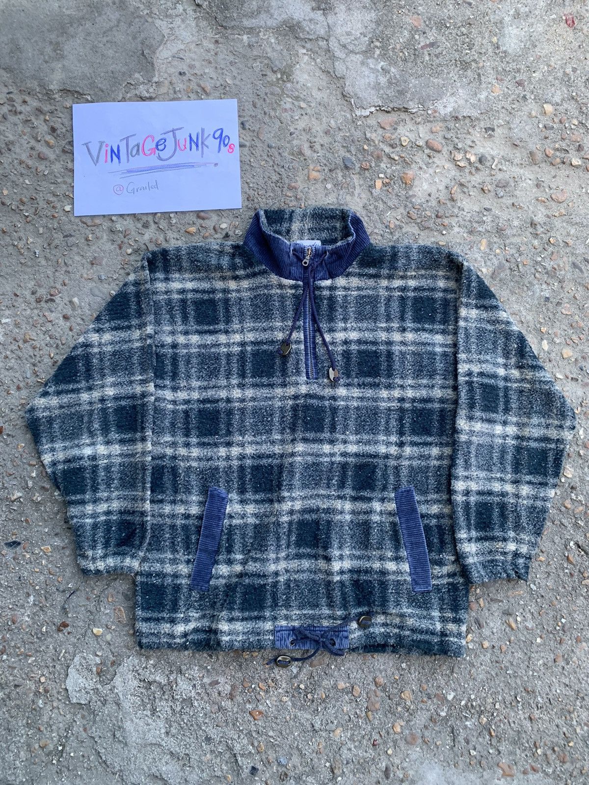 Japanese Brand × Vintage Vintage Decade fleece sweatshirt half zipper native designe Size US M / EU 48-50 / 2 - 1 Thumbnail