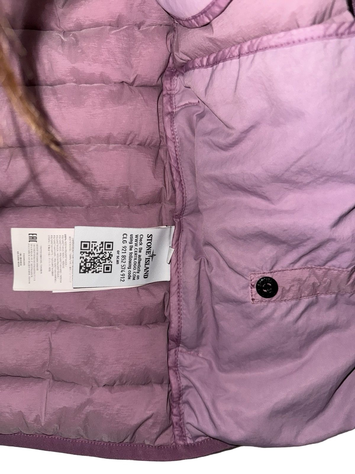 Stone Island S/S 20 Stone Island Pink Loom Woven Down Chambers Jacket Size S / US 4 / IT 40 - 4 Thumbnail