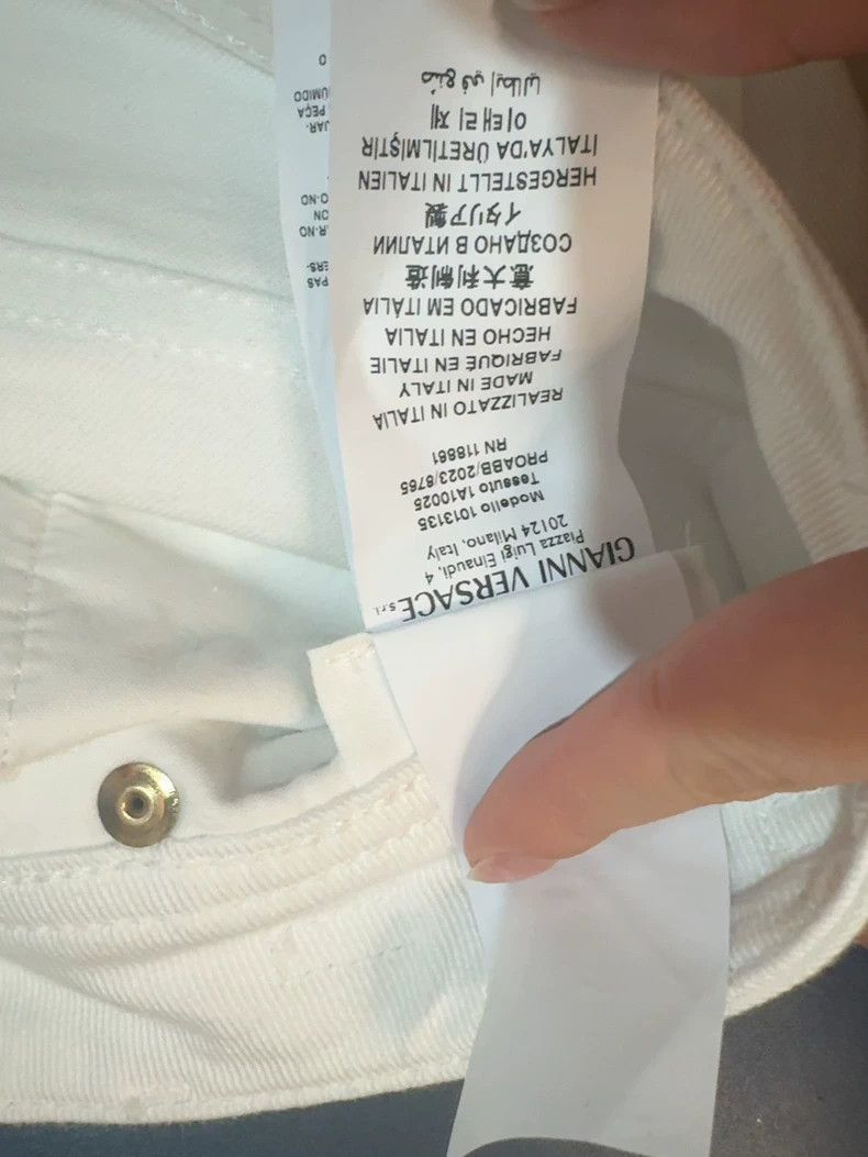 Versace Versace White jeans Size 25" / US 0 / IT 36 - 6 Thumbnail