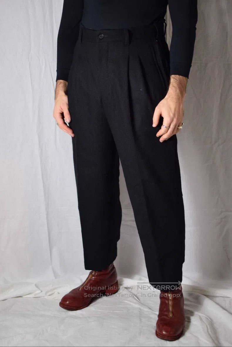 Yohji Yamamoto YOHJI YAMAMOTO size M Double-Layer Patchwork Ankle Pants Size US 27 - 6 Thumbnail