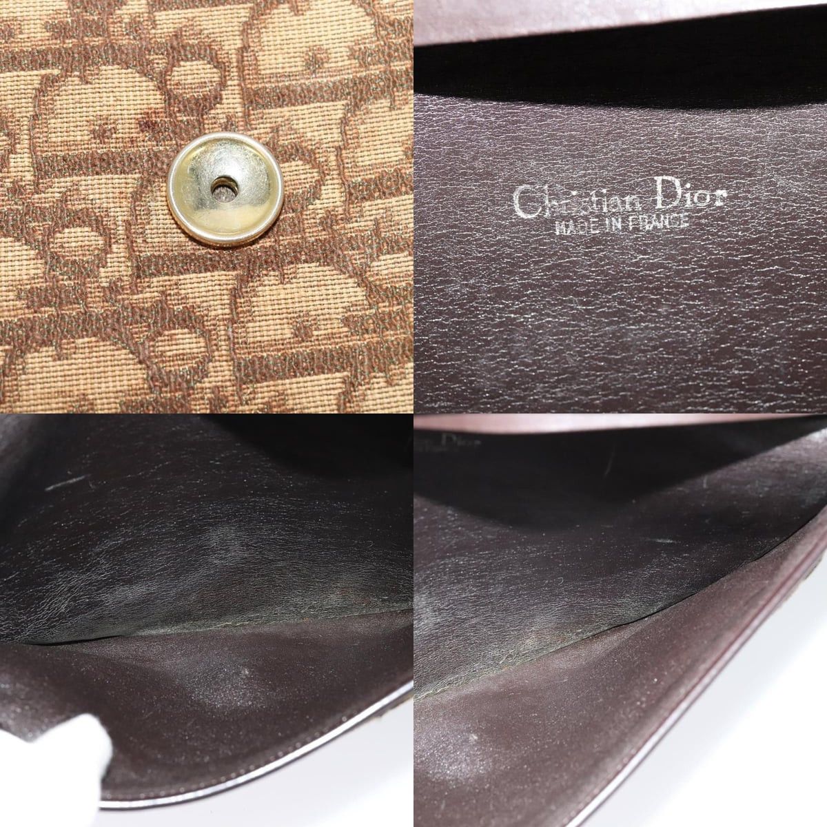 Dior DIOR Trotter Canvas Shoulder Bag Brown Size ONE SIZE - 11 Thumbnail