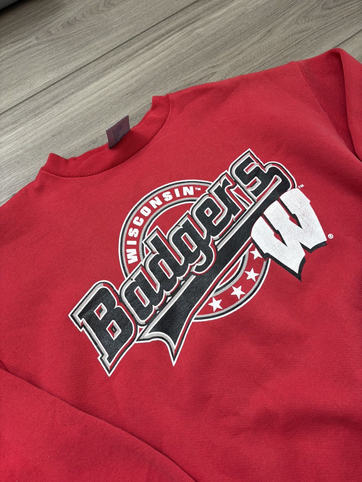 NCAA × Vintage Vintage NCAA Wisconsin Badgers Collegiate Crewneck Large Size US L / EU 52-54 / 3 - 2 Thumbnail