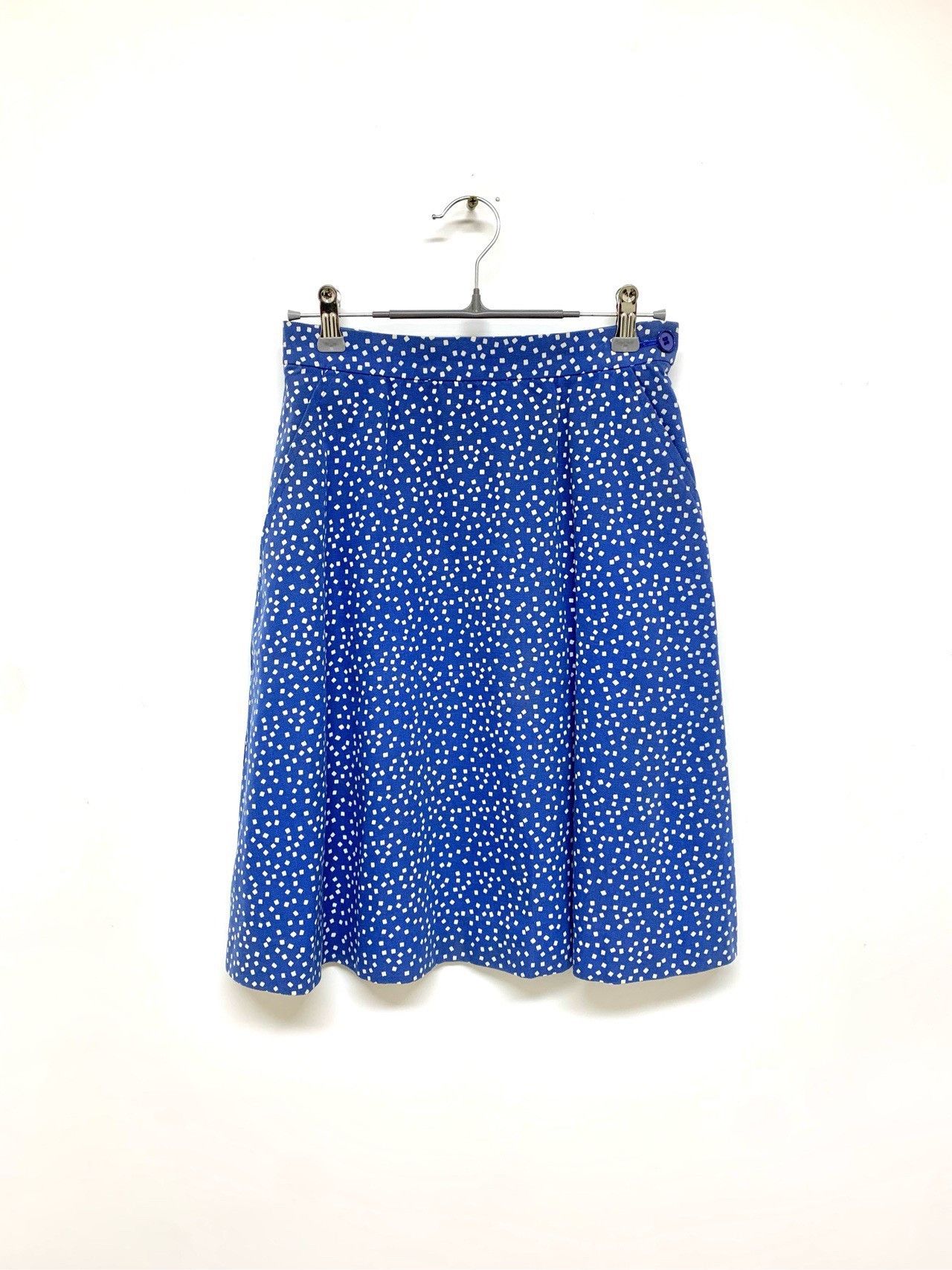 Saint Laurent Paris Saint laurent Blue polka-dot skirt 2501-Nextarrow Size 38" / US 16 / IT 52 - 1 Thumbnail