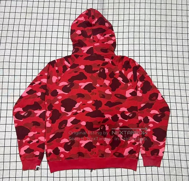 Bape BAPE Red Camo Hoodie Size M. Size US L / EU 52-54 / 3 - 2 Thumbnail