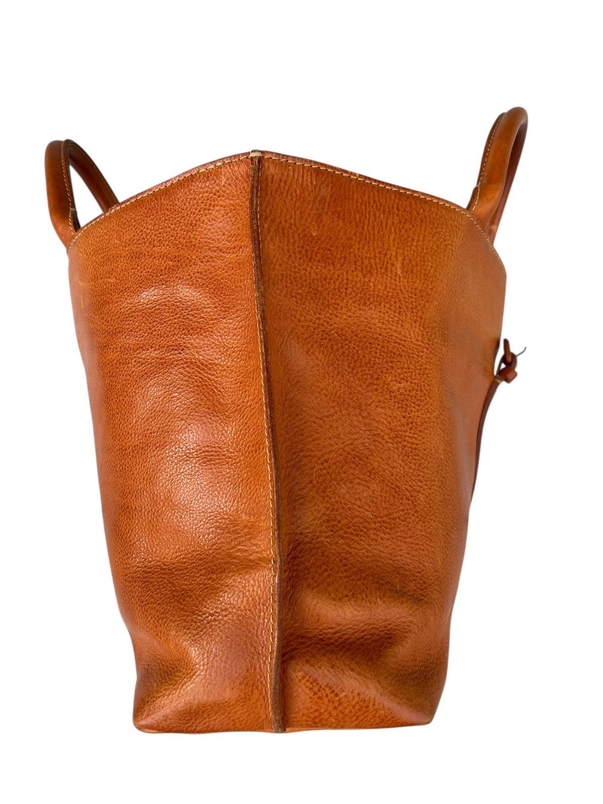 Leather Genten Japan Patina Leather Tote Bag Size ONE SIZE - 12 Thumbnail