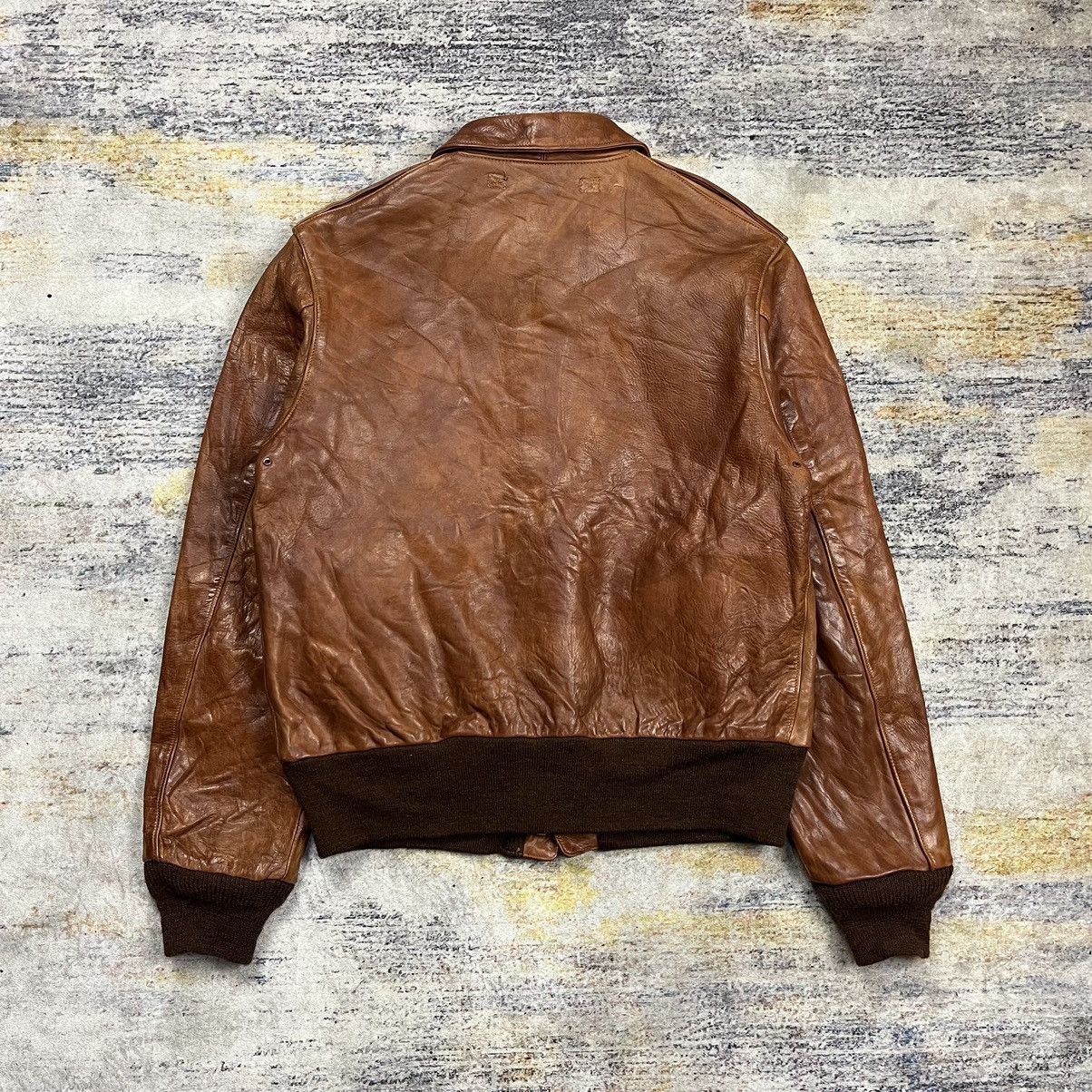 Buzz Rickson's × The Real McCoy's × Toyo Enterprises Hand Aniline Wax Finished Type A-2 horsehide leather jacket Size US M / EU 48-50 / 2 - 2 Thumbnail