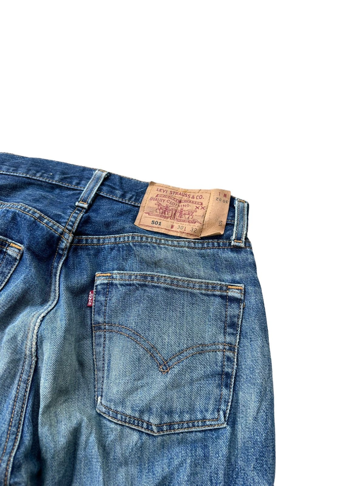 Levi's Levi’s 501 rop button 553 distressed denim jeans Size US 28 / EU 44 - 2 Thumbnail