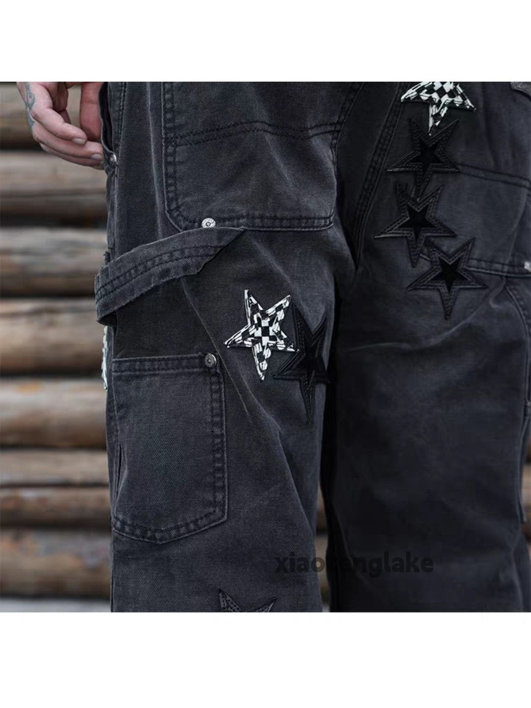 Jean xtl vintage wide Leg loose hiphop carpenter cargo jeans Size US 36 / EU 52 - 3 Thumbnail