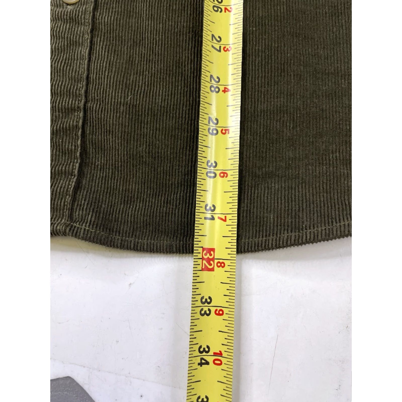 J.Crew J.CREW Shirt Men 2XL GREEN Stretch Corduroy Overshirt Utility Pockets Button-Up Collared Western Casual Size US XXL / EU 58 / 5 - 7 Thumbnail