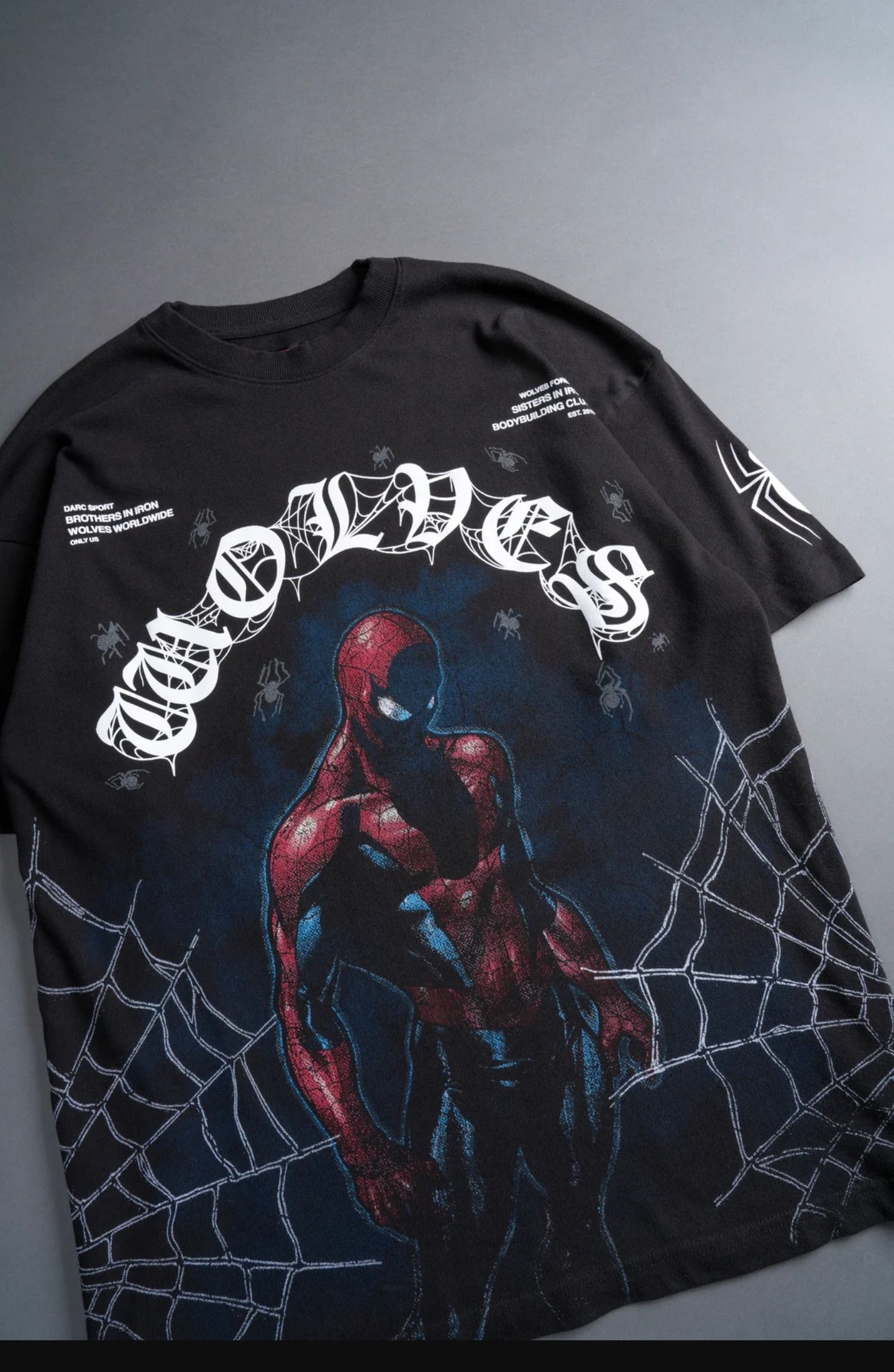 Darc Sport SPIDERMAN ENERGY TEE BLACK 黒