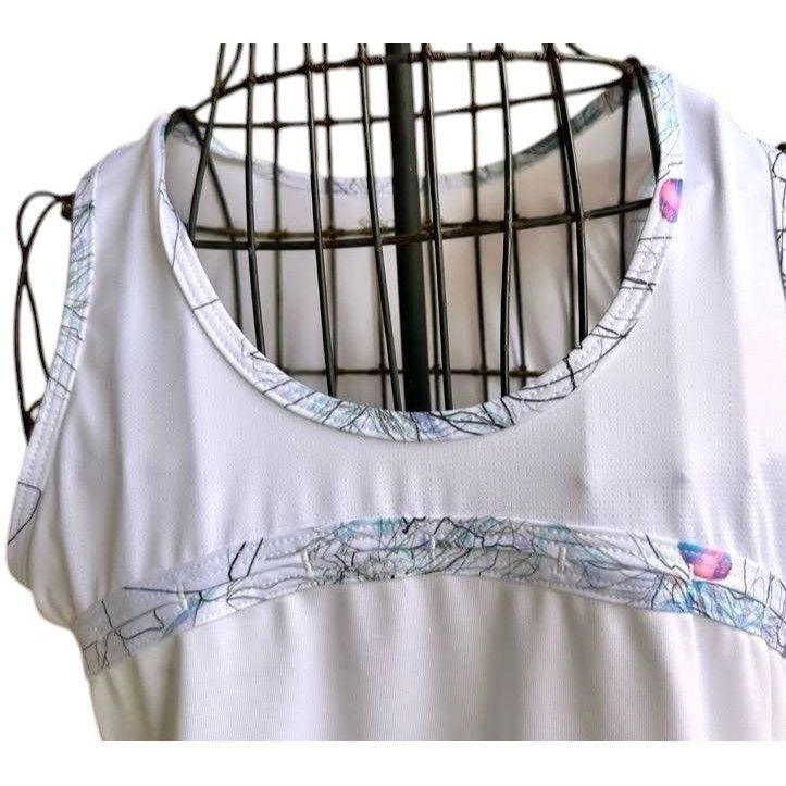 Other Bosofibella Tennis Top Large White Sleeveless Pickleball Size L / US 10 / IT 46 - 3 Thumbnail
