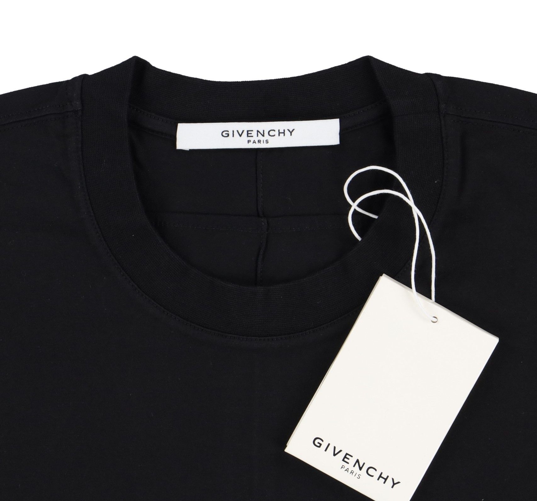 Givenchy Black Ring of Lillies Embroidered Cross Oversized T-Shirt Size US XS / EU 42 / 0 - 6 Thumbnail