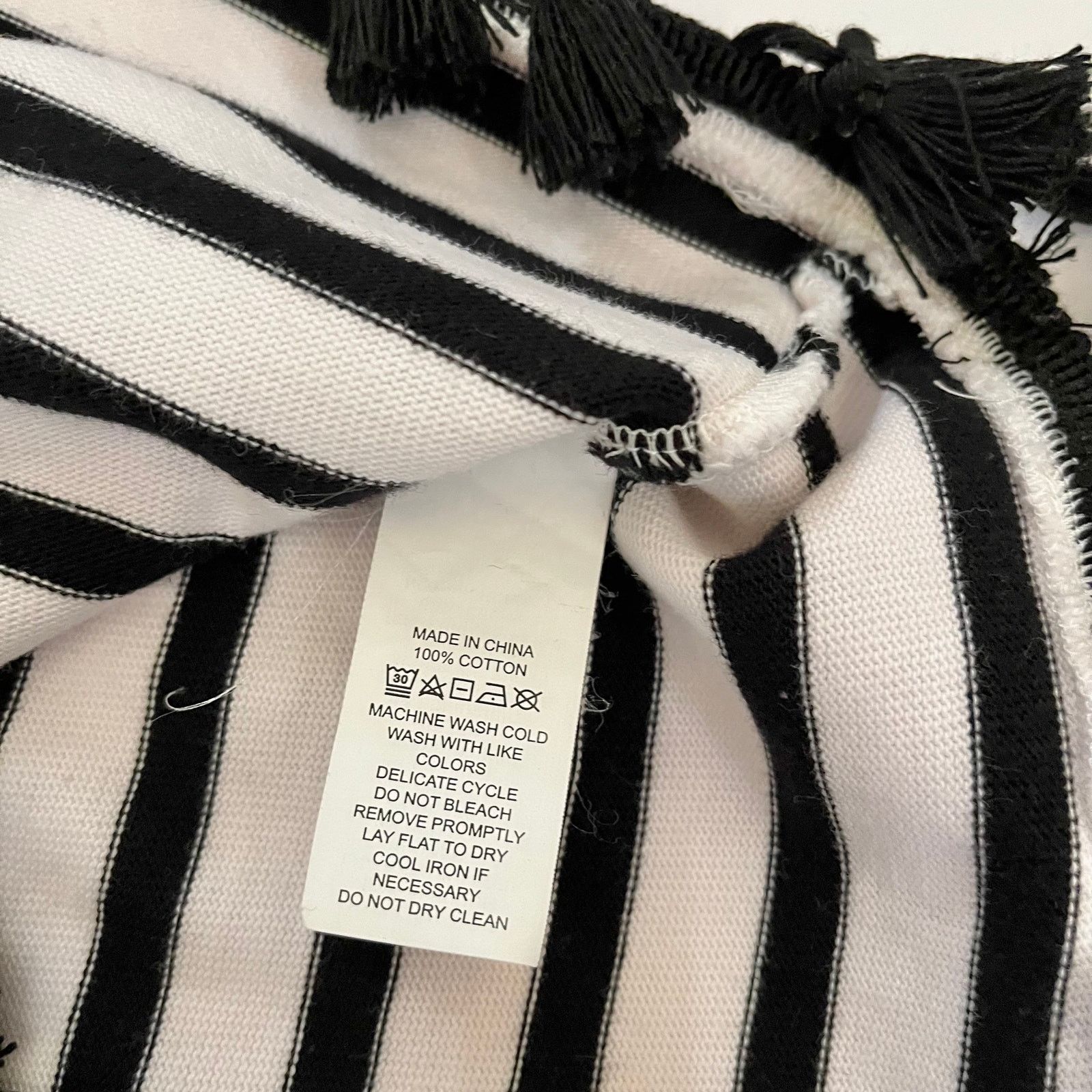 Kate Spade Kate Spade Broome Street Stripe Tassel Flutter Sleeve Top Size XS / US 0-2 / IT 36-38 - 4 Thumbnail