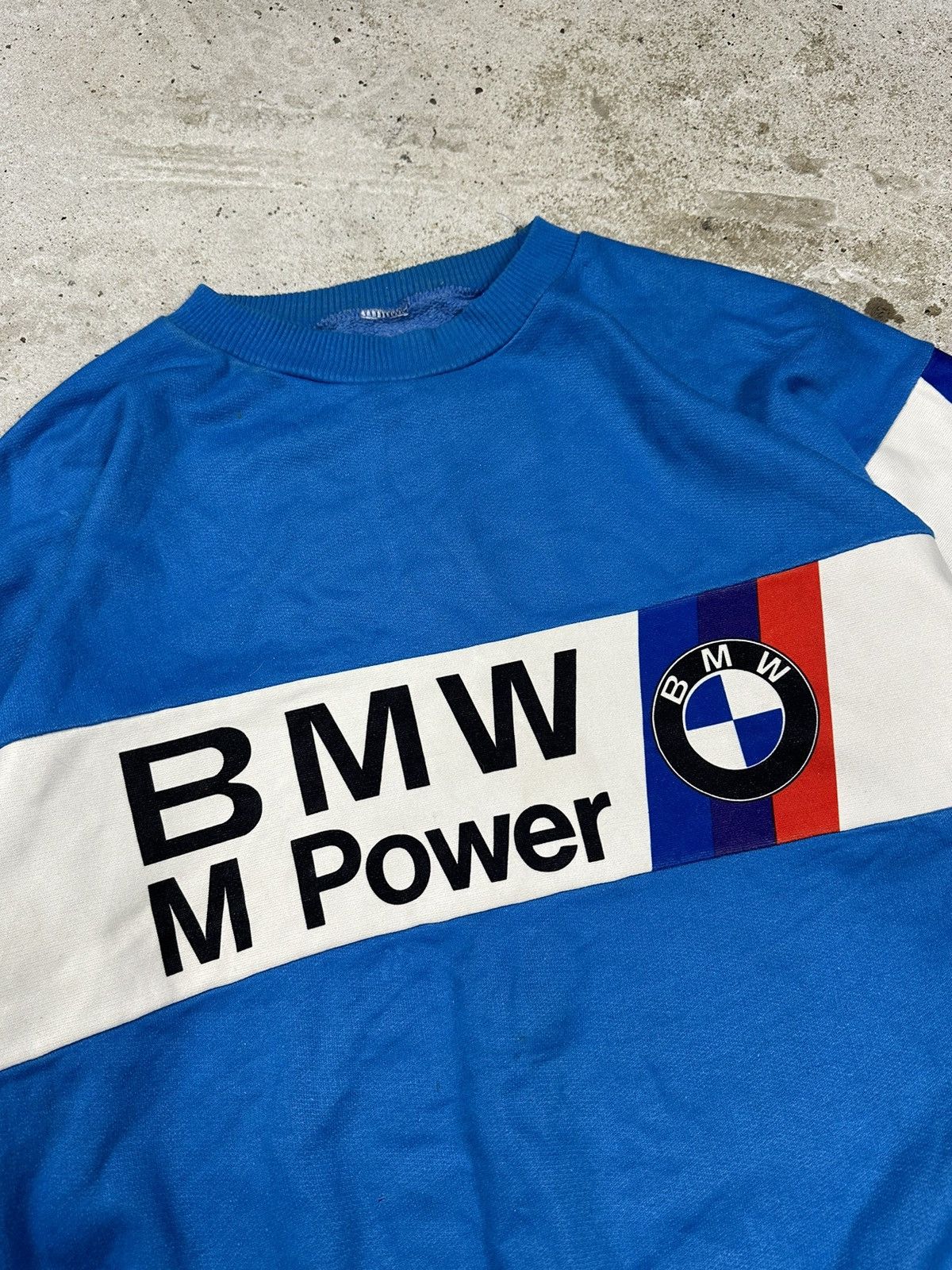 BMW × Vintage Vintage 90s BMW M Power Blue Racing Crewneck Multi Logo Size US M / EU 48-50 / 2 - 4 Thumbnail