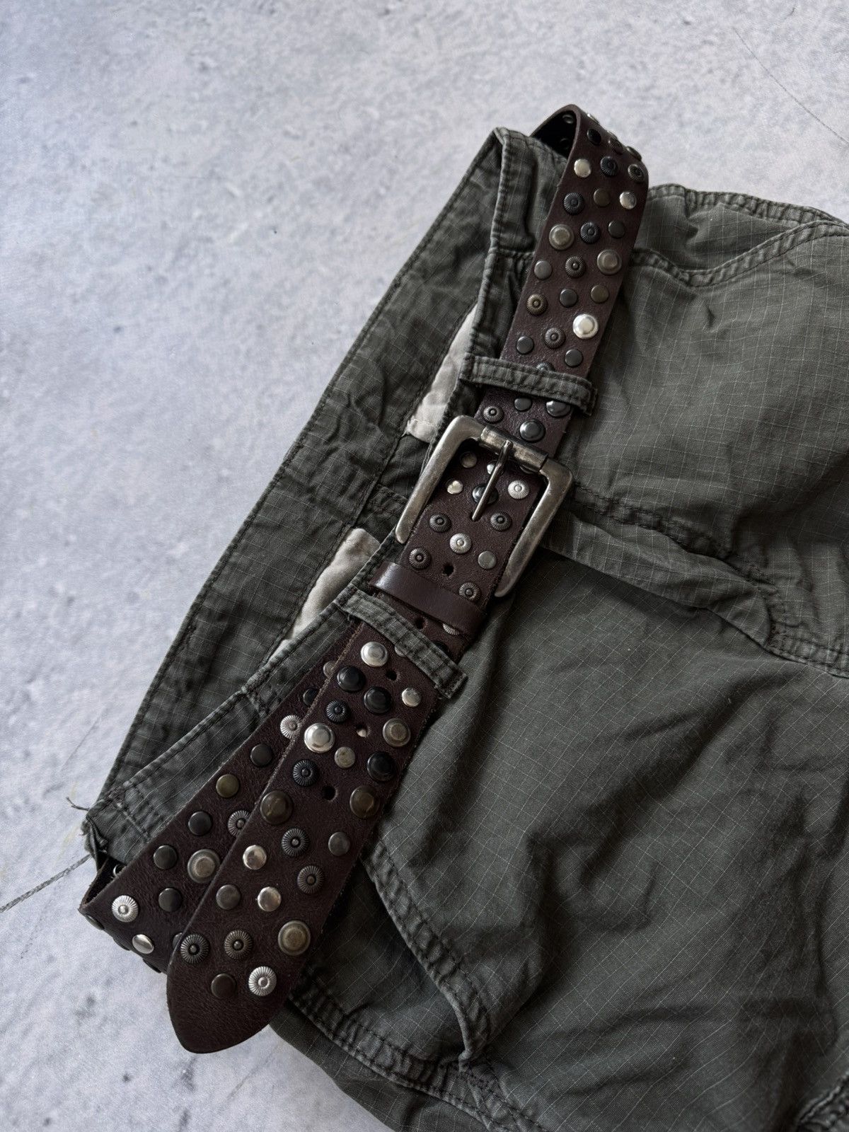 Vintage Y2K streetwear leather belt Size ONE SIZE - 11 Thumbnail