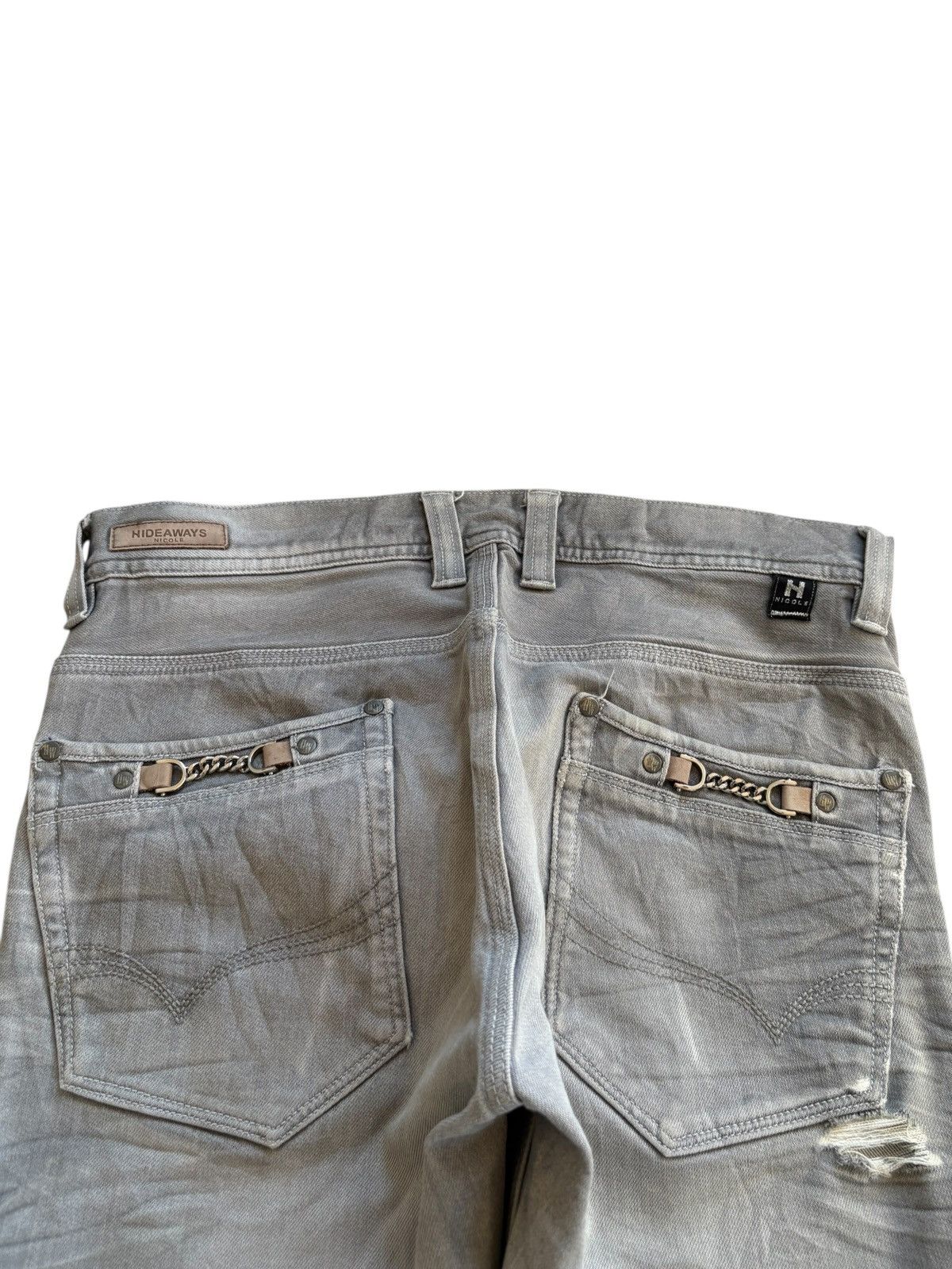 Japanese Brand × Tornado Mart Vintage Hideaways Nicole Tactical Distress Rip Bootcut Jean Size US 30 / EU 46 - 8 Thumbnail