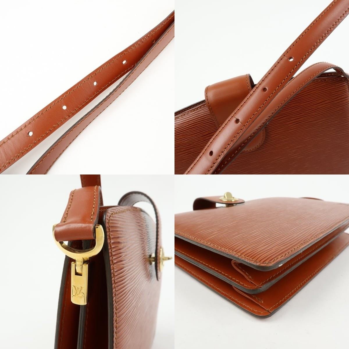 Louis Vuitton Louis Vuitton Epi Capucines Shoulder Bag Brown Size ONE SIZE - 4 Thumbnail