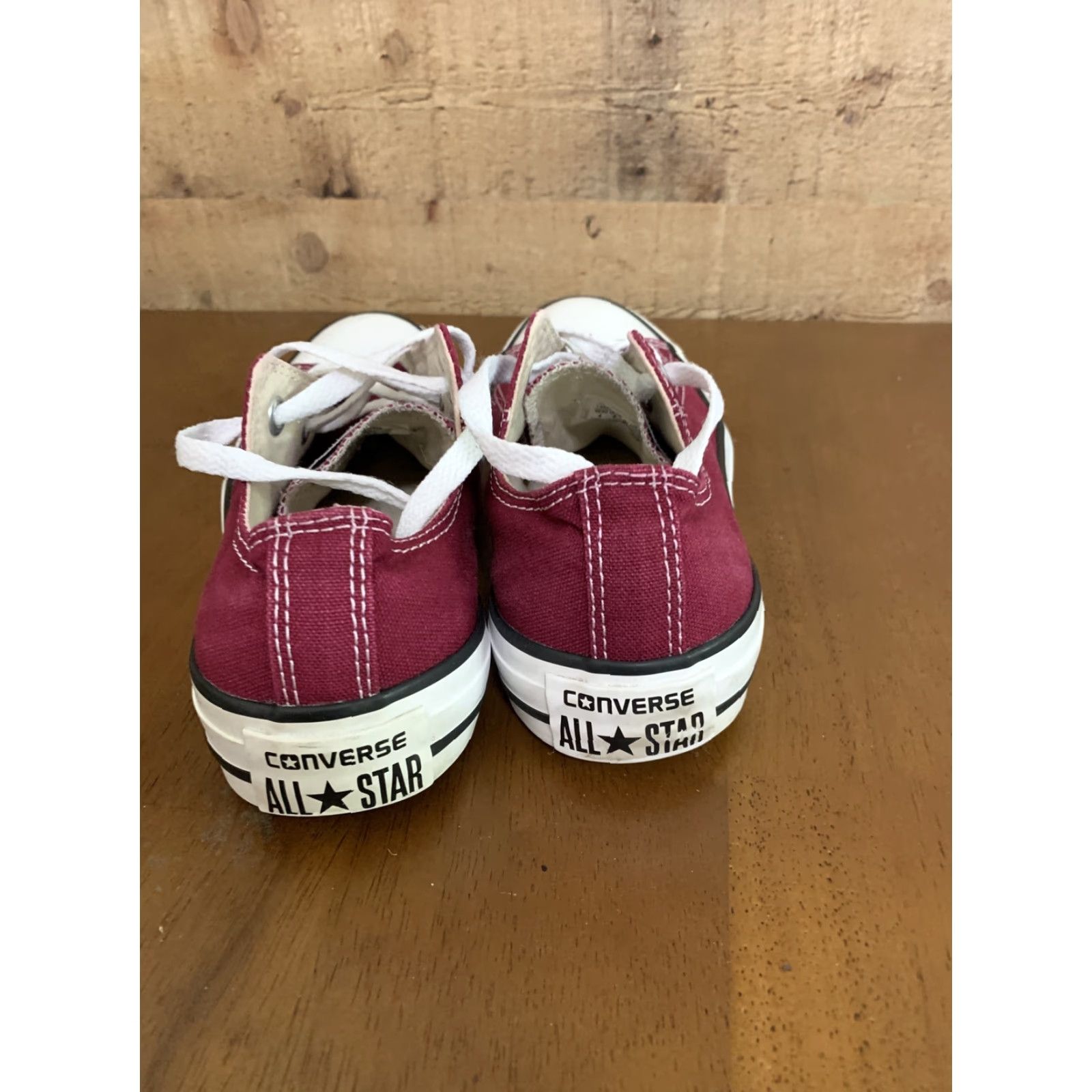 Converse Converse All-Star Sneakers Unisex Adults White US Size 6 USA Chuck Chuck Taylor Converse All Star BurgundyChucks Men’s 4/Women’s 6 Size US 6 / IT 36 - 4 Thumbnail