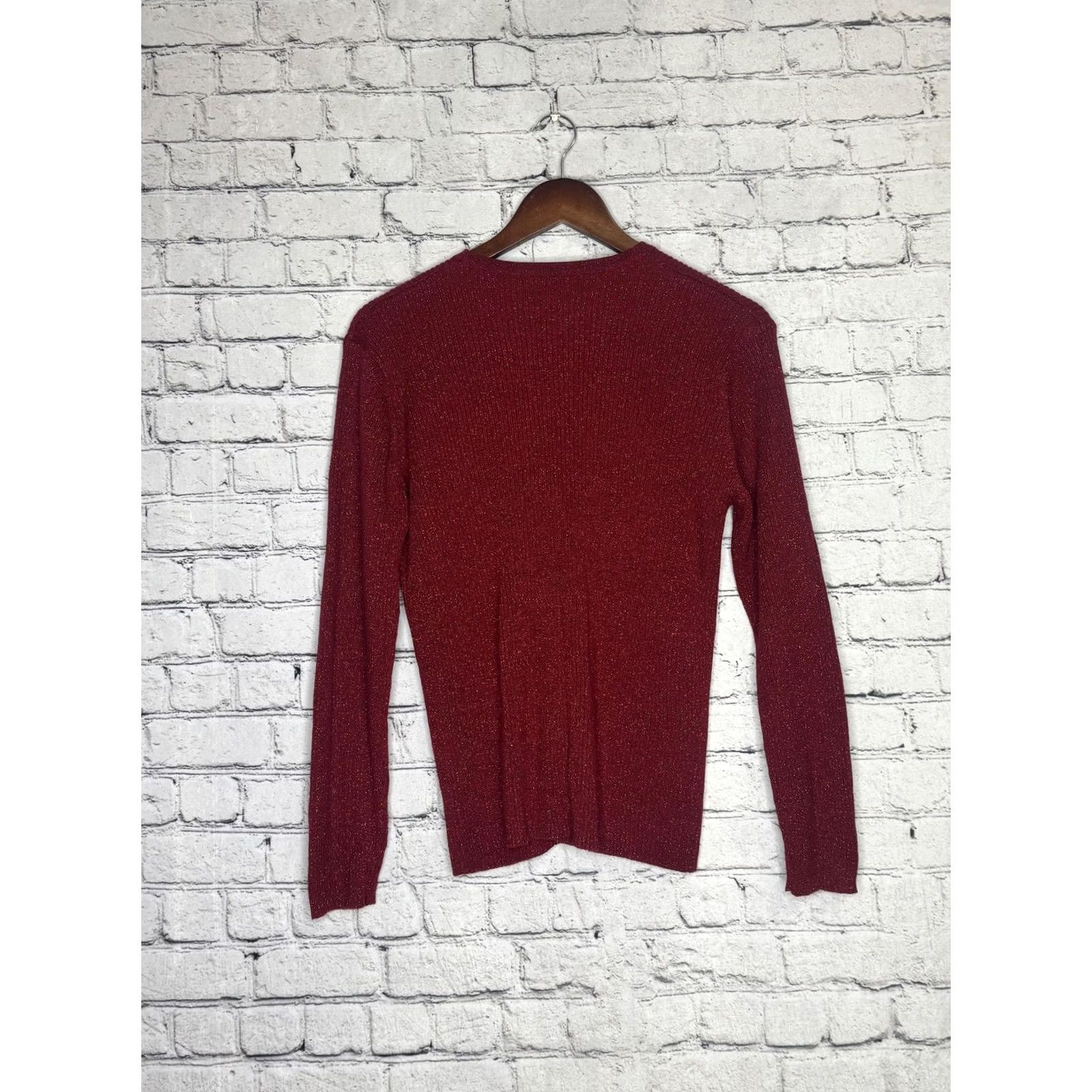 Vintage VINTAGE Style & Co. Women's Red Button-Up Cardigan Sweater XL Size XL / US 12-14 / IT 48-50 - 4 Thumbnail