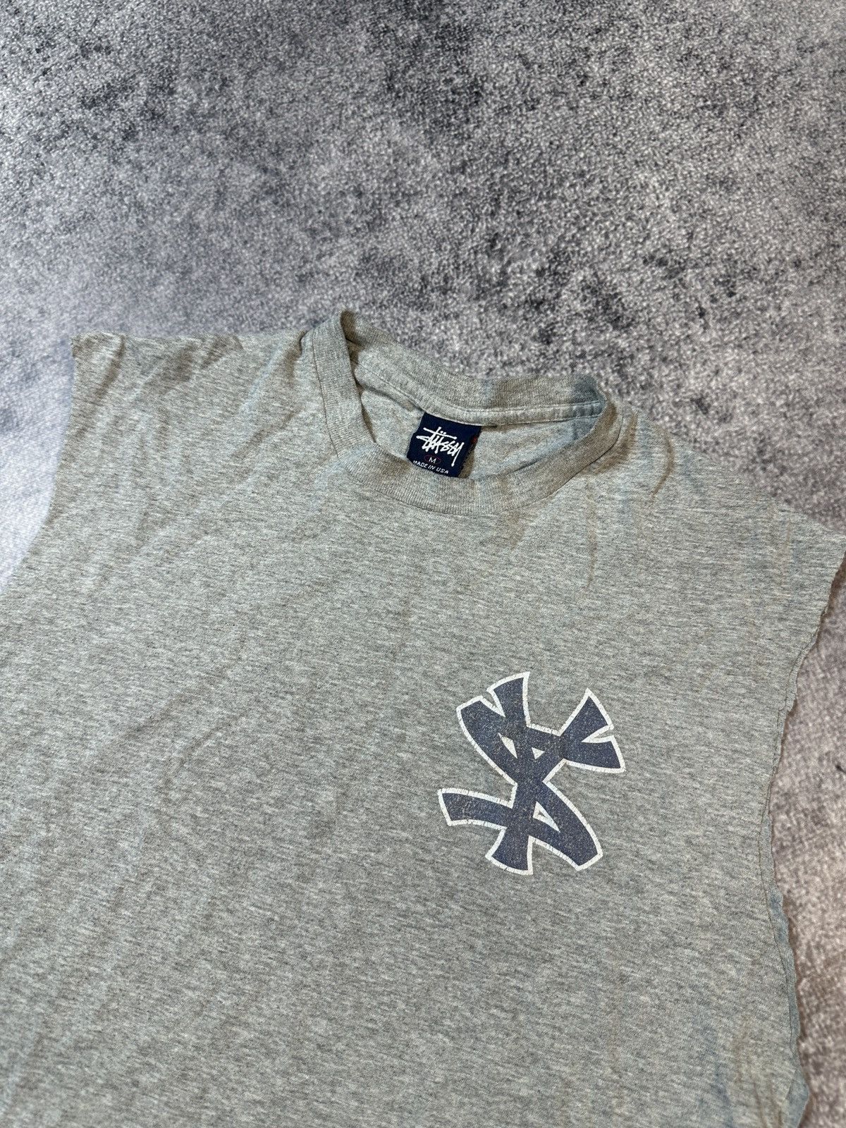 Stussy Vintage Stussy Tank Top Logo Streetwear Made in USA M 90s Size US M / EU 48-50 / 2 - 2 Thumbnail