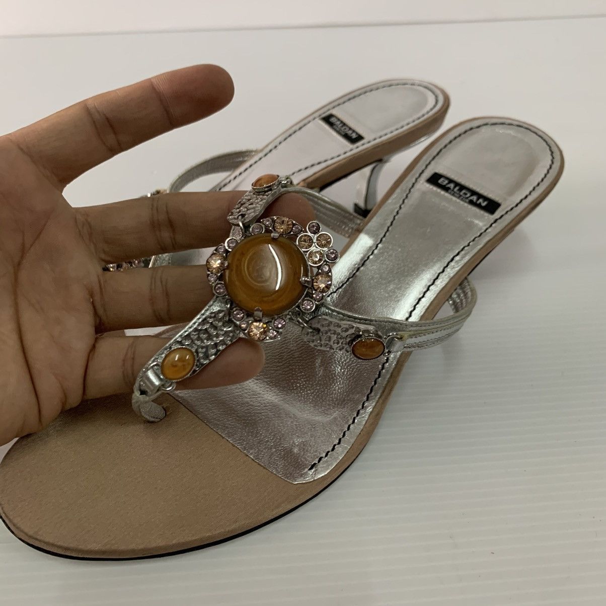 Designer 💥‼️FAST SALE‼️💥Authentic BALDAN VENEZIA LEATHER HEELS Size US 7 / IT 37 - 9 Thumbnail