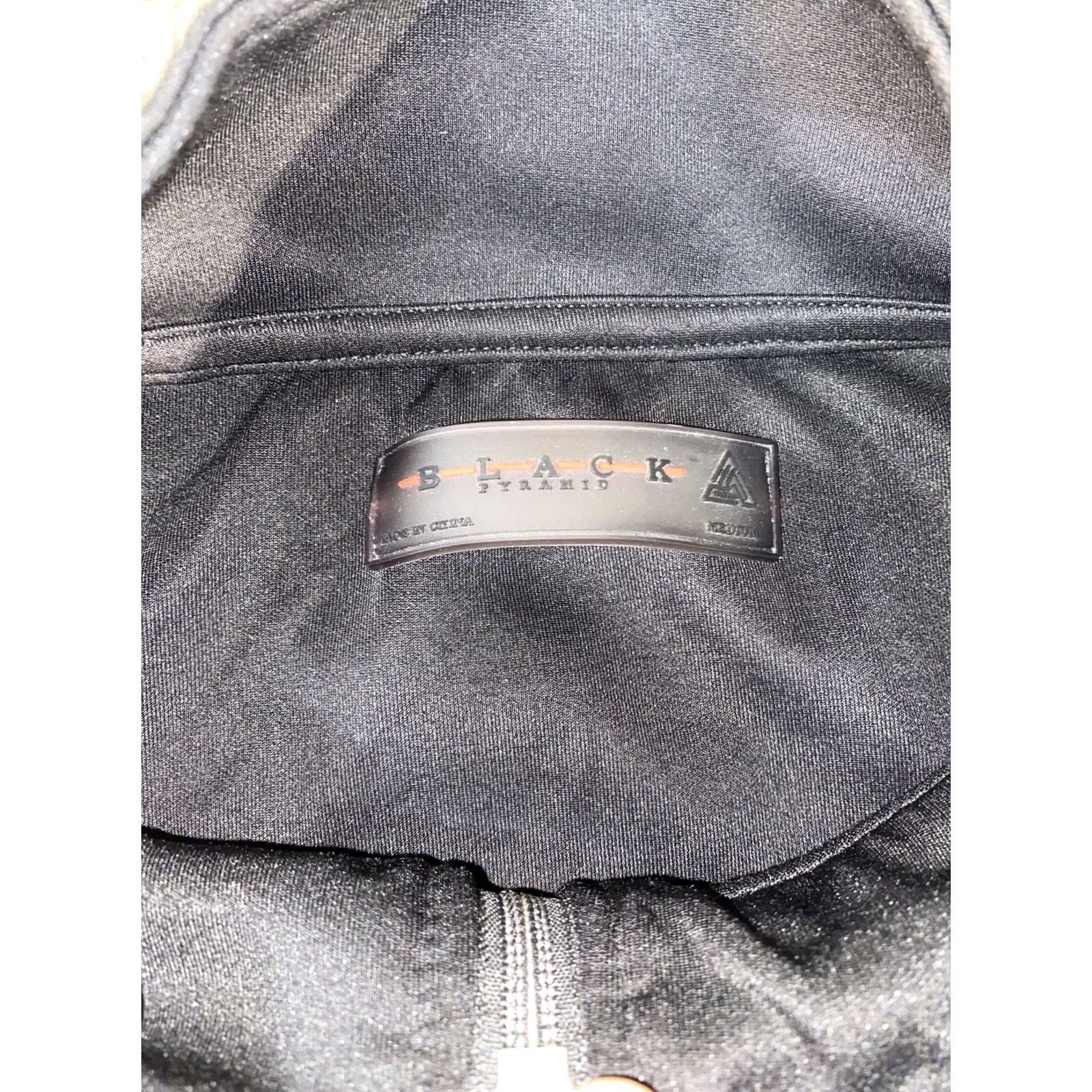 Black Pyramid Black Pyramid Jacket Track Jacket Zip-Up Varsity Comic Print Mens XL Black Size US XL / EU 56 / 4 - 4 Thumbnail