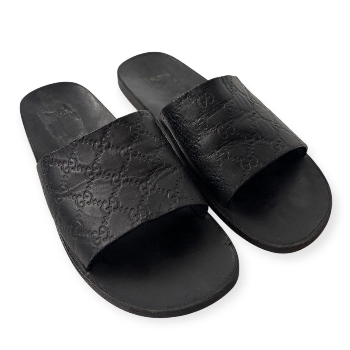 Gucci Gucci by Tom Ford Monogram leather slippers Size US 9 / EU 42 - 1 Thumbnail