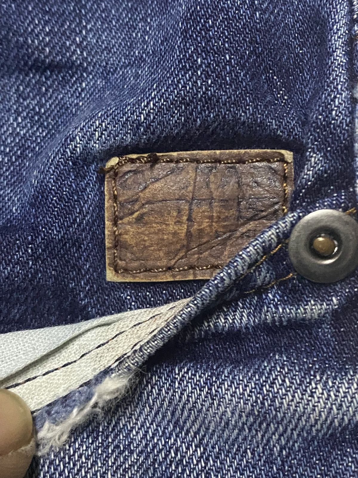 G-Star Vintage G Star Raw Denim Blue Wash Distressed Straight Jeans Size US 29 - 19 Thumbnail
