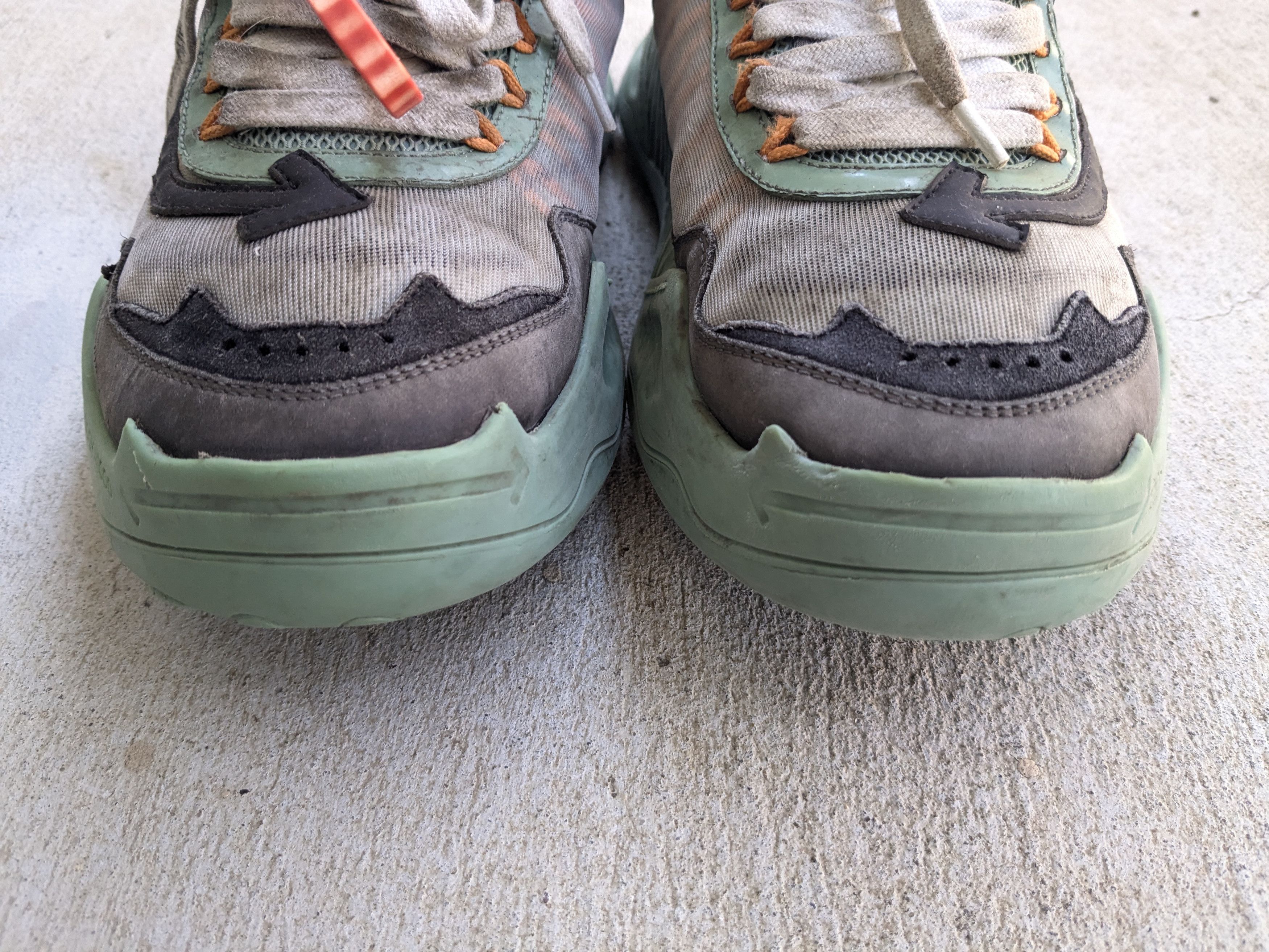 Off-White Off-White Odsy-1000 Sneakers Gray Green 7 40 Virgil Abloh Size US 7 / EU 40 - 4 Thumbnail