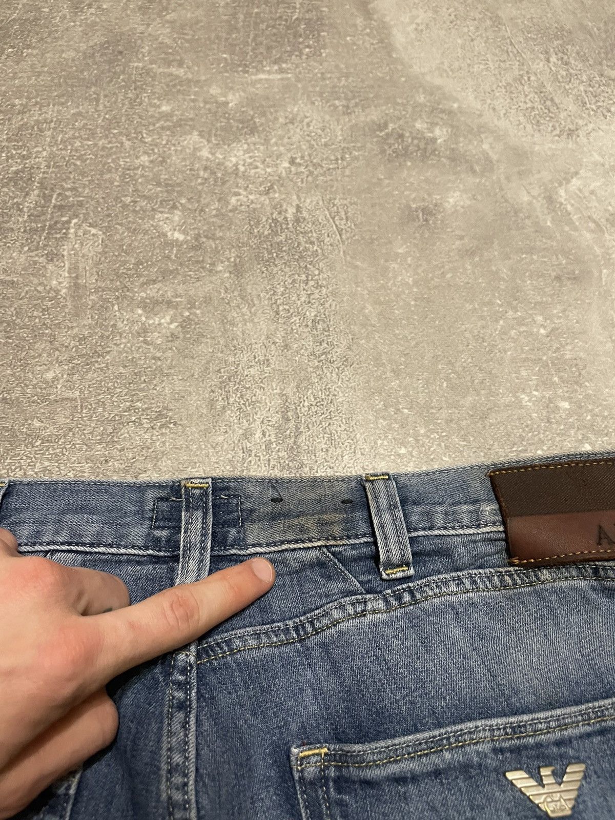 Armani Vintage Armani Jeans Metallic Logo Denim Size 33 Size US 33 - 17 Thumbnail