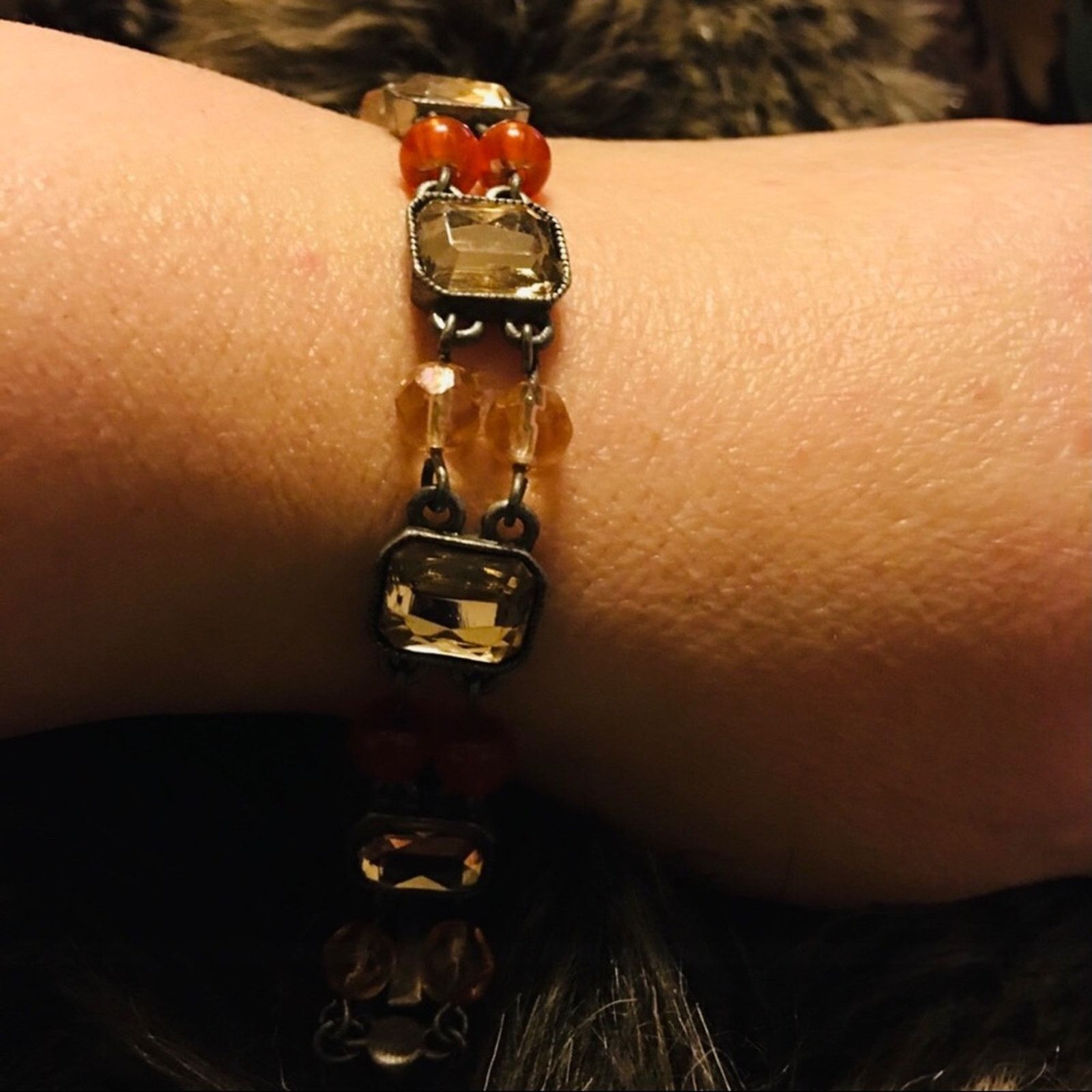 Vintage Vintage Avon faceted stone & bead bracelet Size ONE SIZE - 2 Thumbnail
