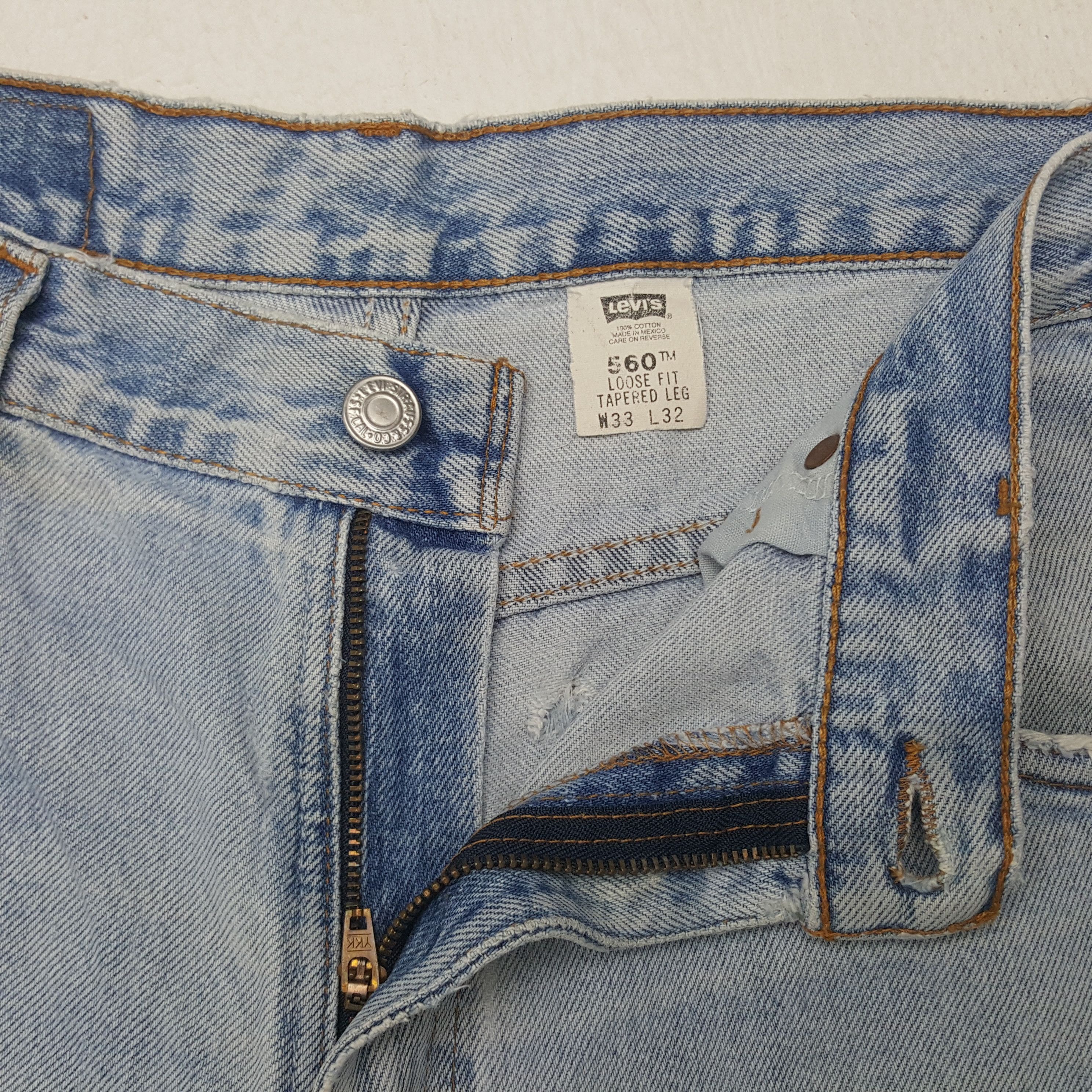 Levi's × Vintage Vintage Levi's 560 Distressed Style Denim Jeans Size US 32 / EU 48 - 12 Thumbnail