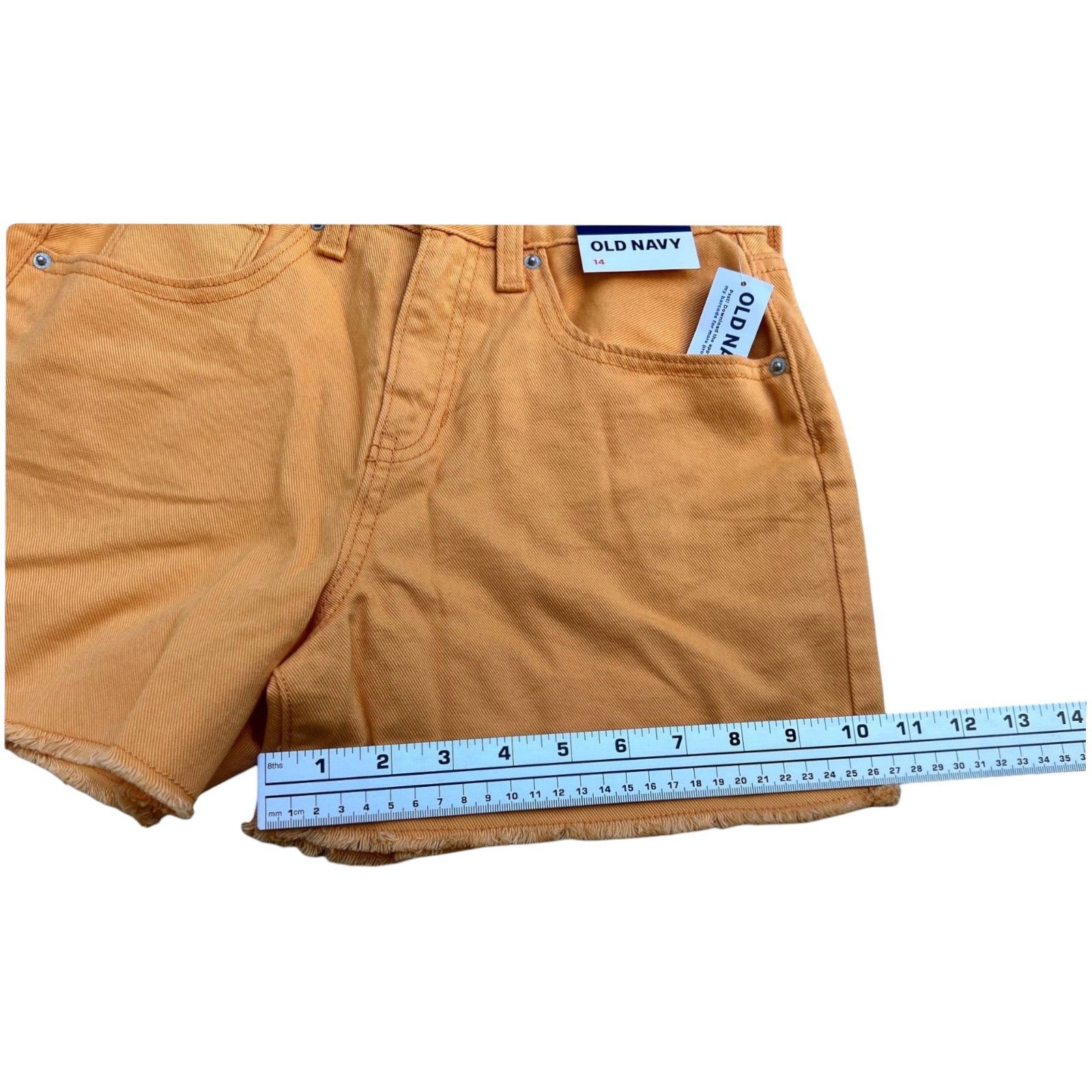 Old Navy Old Navy - Women's Sexy Denim Shorts - Yellow - 14 Size 36" / US 14 / IT 50 - 5 Thumbnail