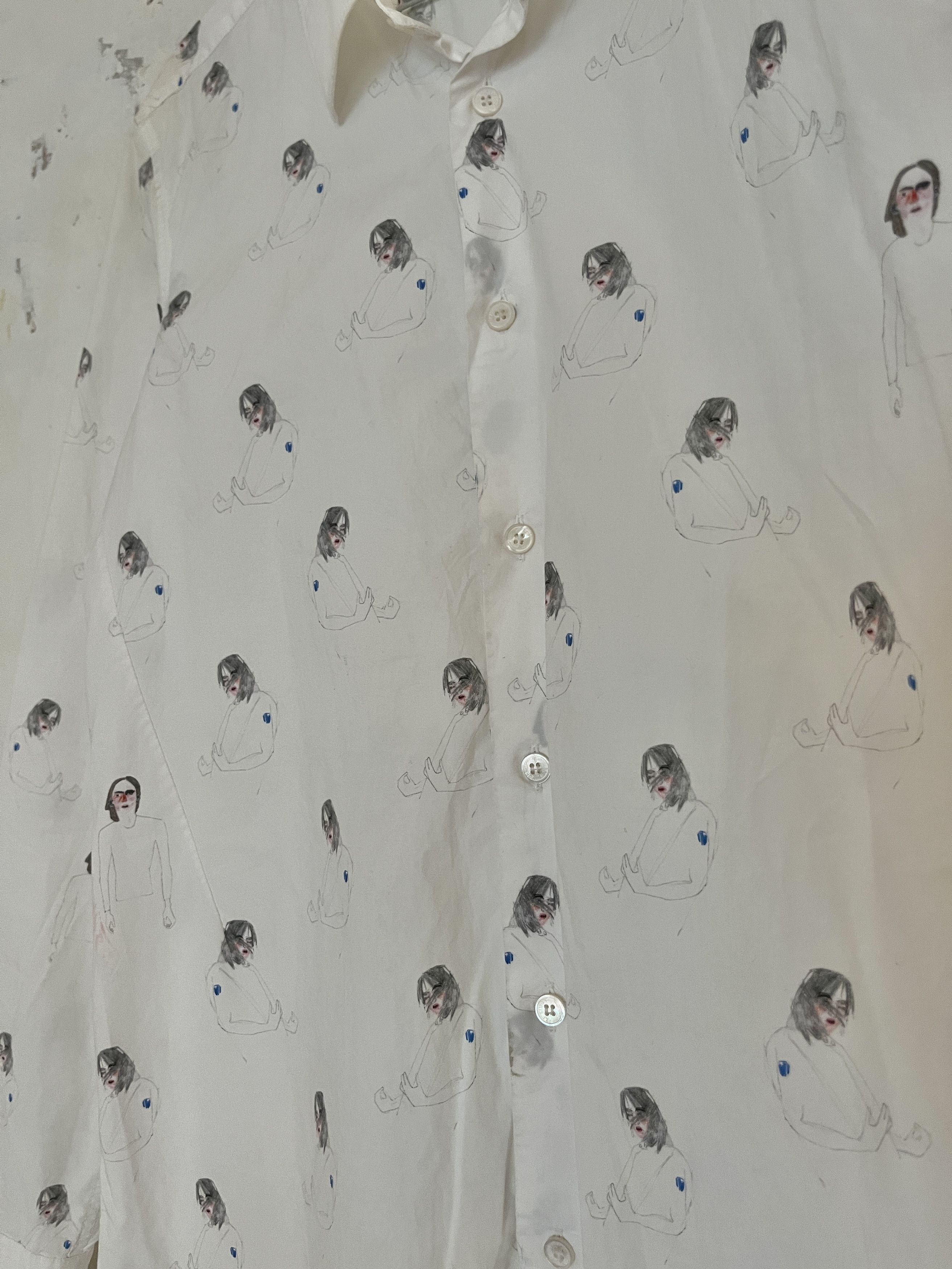 Raf Simons SS15 Guitar Boy Print Shirt Size US S / EU 44-46 / 1 - 5 Thumbnail