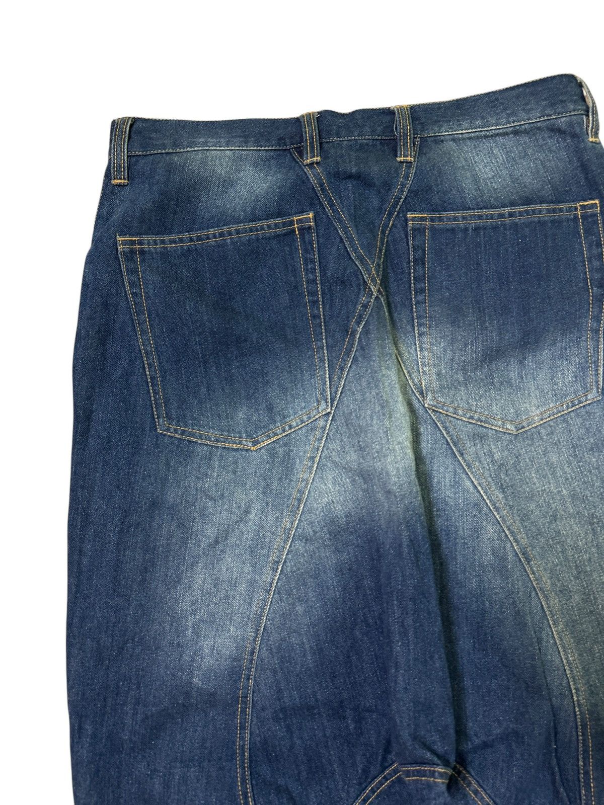 Japanese Brand Vintage Crotch Jeans Washed Detailing Cdg Inspired Size US 30 / EU 46 - 9 Thumbnail
