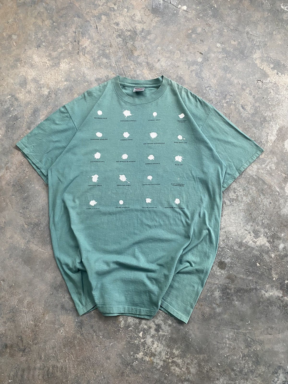 Other Vintage 90s Humor Bird Poop Tee Size US XL / EU 56 / 4 - 2 Thumbnail