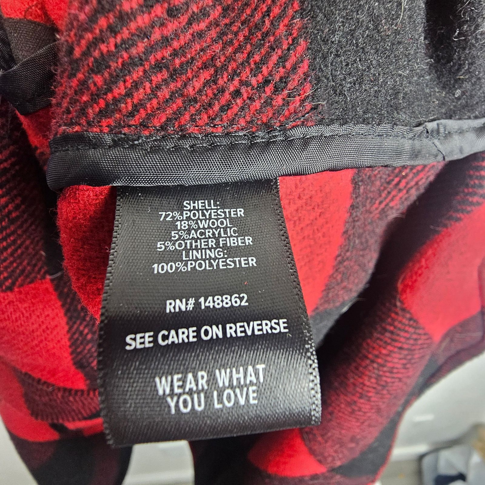 Torrid Torrid Womens Buffalo Plaid Wool Longline Shacket Size 0X Size XL / US 12-14 / IT 48-50 - 8 Thumbnail