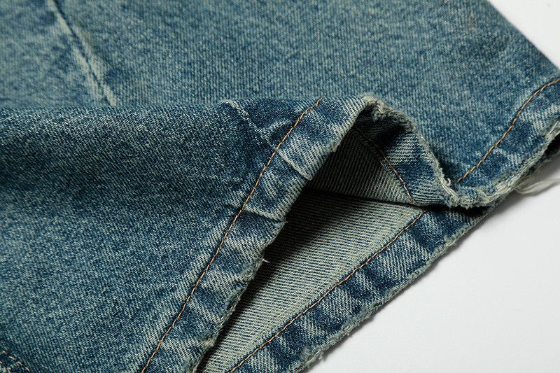 Jean American retro high street men's loose curved blade jeans Size US 32 / EU 48 - 6 Thumbnail