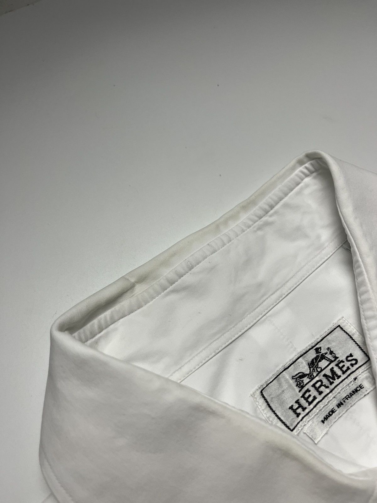 Hermes Hermès White Button Down Shirt Size US XL / EU 56 / 4 - 10 Thumbnail