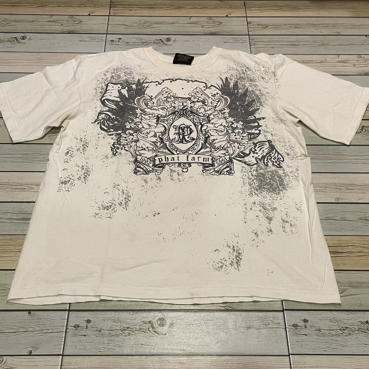 Affliction × Ed Hardy × Tapout Rare Phat Farm Wings Cross Tee Y2K Affliction Style Size US XL / EU 56 / 4 - 1 Thumbnail