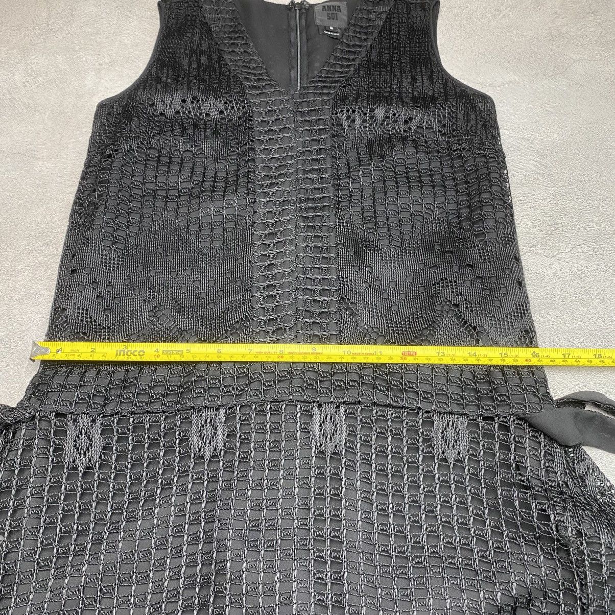 Anna Sui Anna Sui Black Lace Sleeveless Mini Dress Size XS / US 0-2 / IT 36-38 - 5 Thumbnail