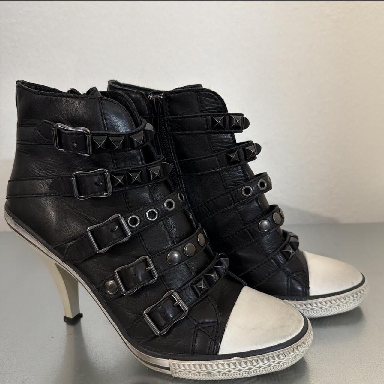 ASH ASH Limited Edition Buckled Leather Heels Size US 6 / IT 36 - 2 Thumbnail